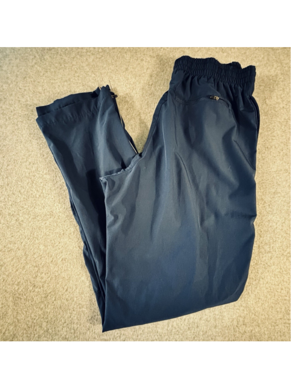 Vintage New Balance Track Pants Men’s L Navy Lined Windbreaker Zip Ankle
